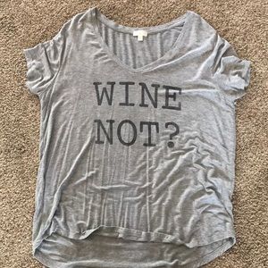 Loose fitted v neck top